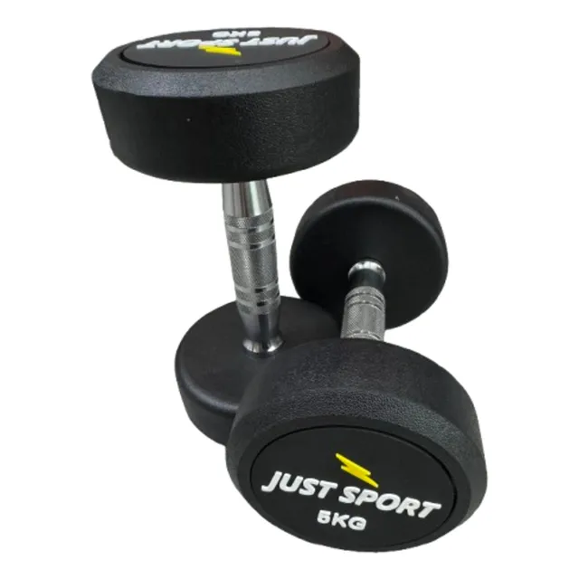 Mancuernas Circulares 5 Kg Pesas Redondas Par Gym Crossfit