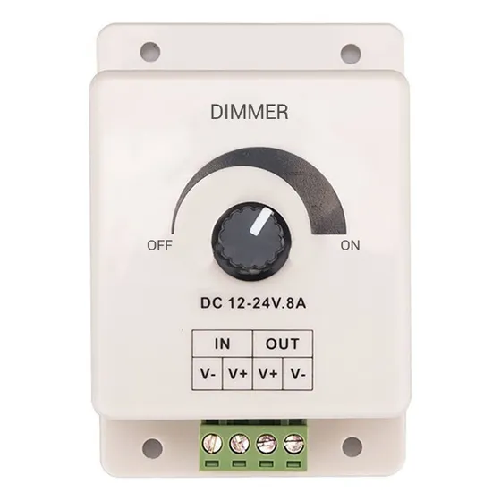 Dimmer Regulador De Luz Para Cinta Led 12v 24v 8a - Unilux