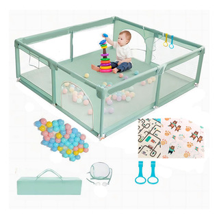 1.8mx2m Corralito Plegable Para Bebe Corrales De Juegos+mat 1.8mx2m Corralito Plegable Para Bebe Corrales De Juegos+mat