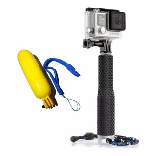 BastĂŁo Prova DĂĄgua Reach Gopro Hero 7 Black + Flutuante Boia BastĂŁo Prova DĂĄgua Reach Gopro Hero 7 Black + Flutuante Boia