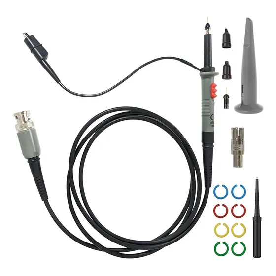 Hantek PP-150 Sonda Pasiva para Osciloscopio 100MHz, X1 y X10 de Atenuación, Cable de 120cm Hantek