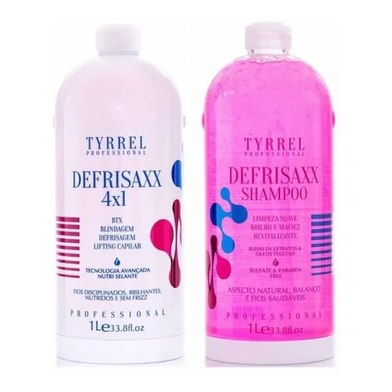 Kit Defrisaxx 4 Em 1 Tyrrel Professional 2x1000ml