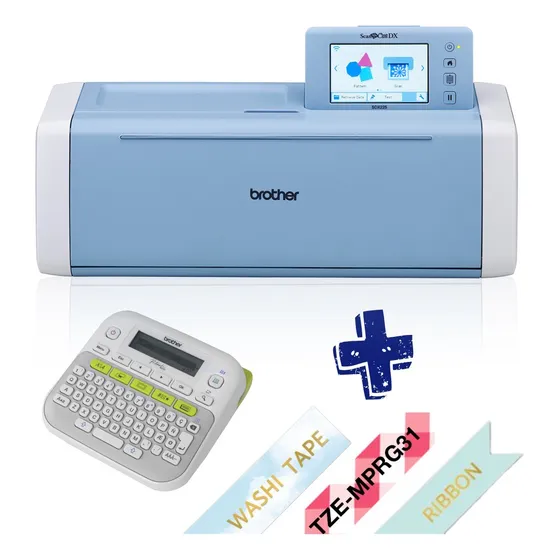 Scanncut Sdx225 Combo Rotulador P-touch Ptd210 + 3 Cintas