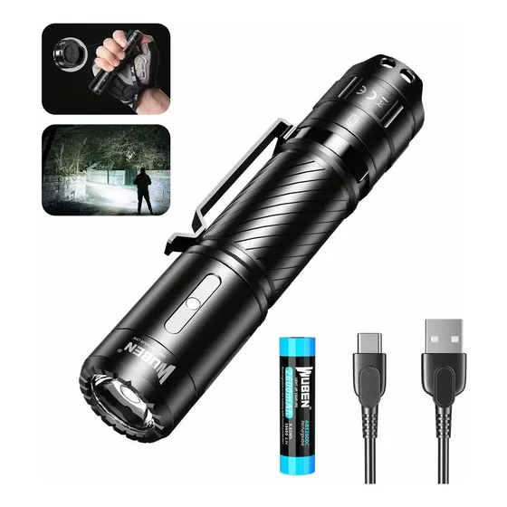 Linterna Tactica Wuben C3 Linternas Potentes Led Recargable