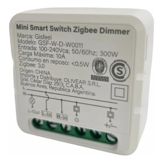 Switch Smart Zigbee Dimmer 1 Canal Interruptor Tuya