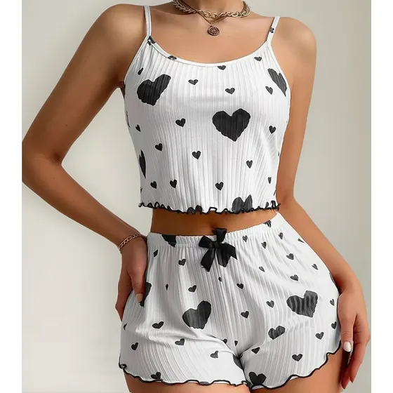 Pijama Dividido Sexy, Cómodo Y Elegante Para Mujer