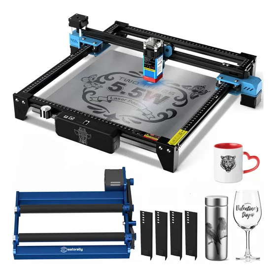 Twotrees Tts-55 Pro Cortadora Y Rodillo Para Grabado Láser