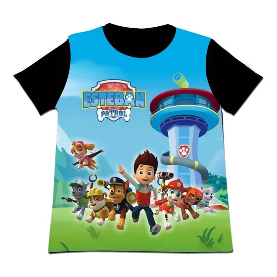 Franela Camisa Niño Paw Patrol Patrulla Canina En Algodon