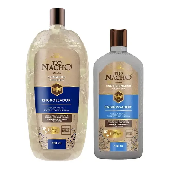 Engrossador Antiqueda Tio Nacho Shampoo 950ml + Cond 415ml