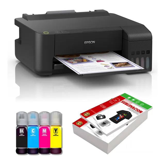 Impresora L1250 Compatible Con Tinta Sublimacion + 100 Hojas