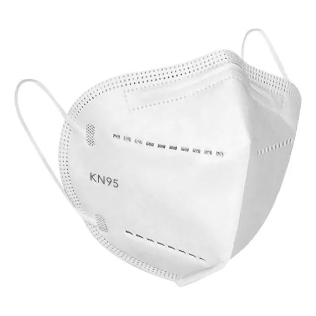 Mascarilla Kn95 Fitración Bacterial 95% Paquete De 10u Blanco