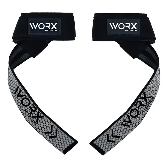 Straps Correas Levantamiento Pesas Worx Gym Gimnasio Set X2 Color Negro/gris