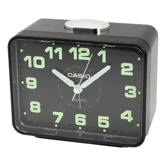 Reloj De Mesa Casio TQ-218-1 Color Negro