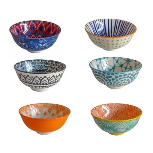 6 Bowls Cumbucas Tigelas Estampados 300ml