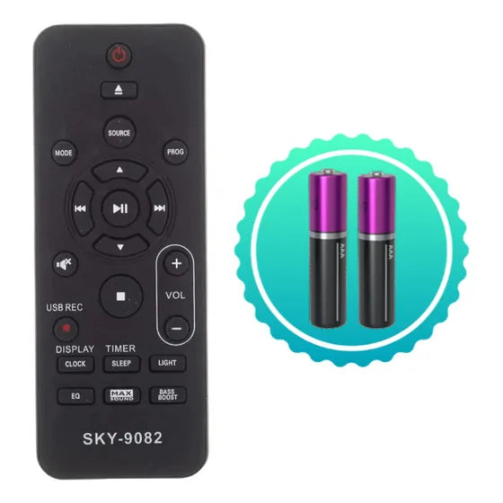 Controle Remoto Compatível Som Philips Fbg 9082 + Pilhas