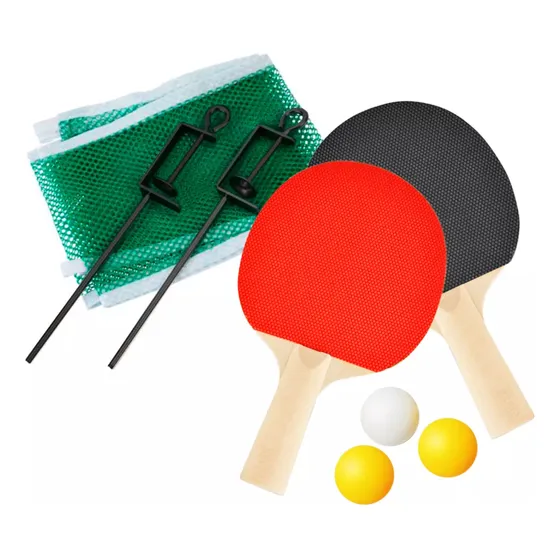 Set Ping Pong En Blister 2 Paletas 3 Pelotas Red - Sportex