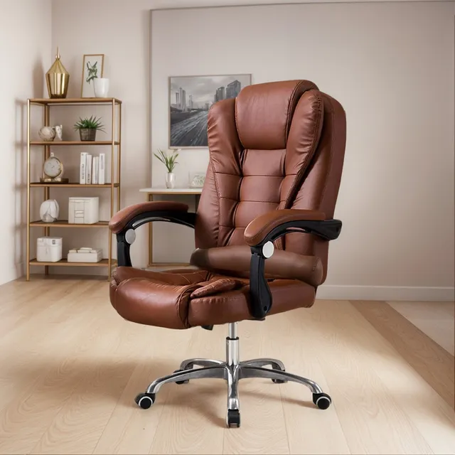 Silla Ejecutiva Miles Sin Apoyapies Marron / Sillon
