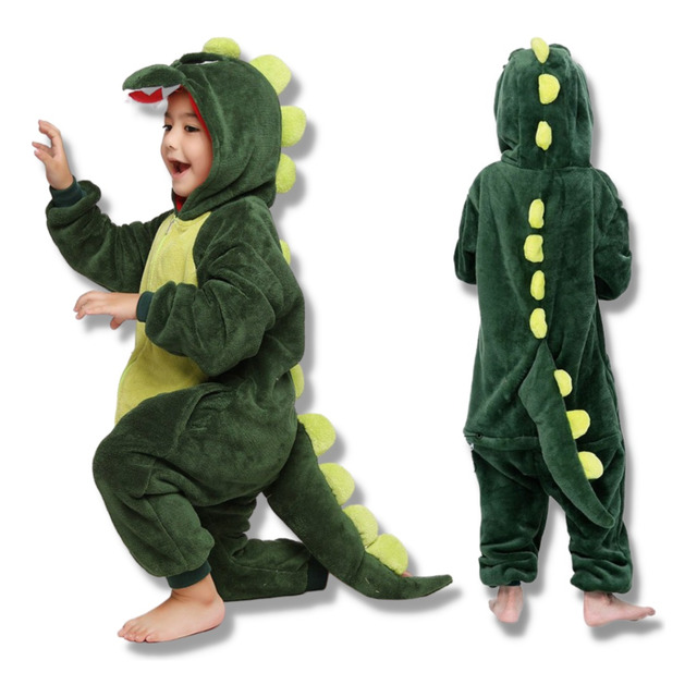 Macacão Pijama Infantil Menino De Dinossauro Dino Com Capuz Macacão Pijama Infantil Menino De Dinossauro Dino Com Capuz