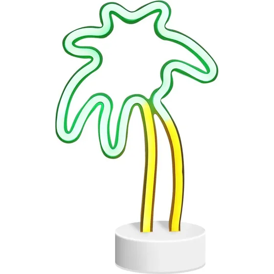 Lampara Neón Led Palmera Decoración Todo Ambiente Hogar