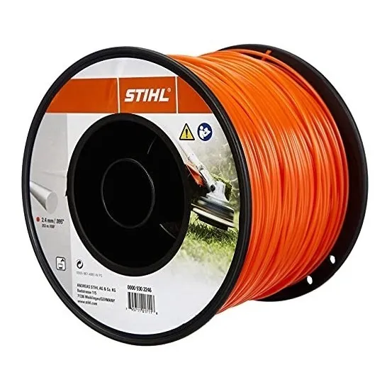 Carrete Hilo Desbrozadora Stihl Redondo 2.7mm 208mt Rojo