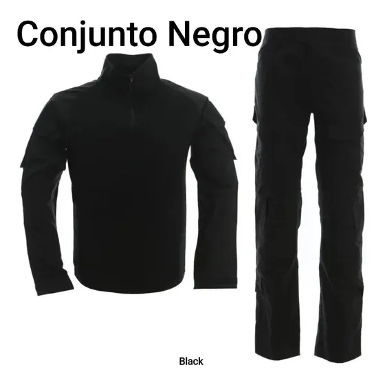 Conjunto Tactico Buzo+pantalon Black