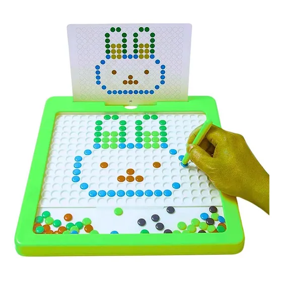 Pizarra Magnetica 50 Botones Color 20 Dibujos Juguete Juego