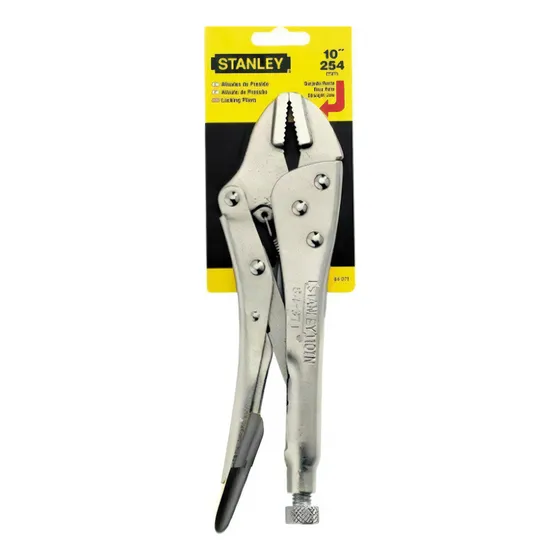 Alicate De Pressão Mordente Curvo 10 Pol. - Stanley 254mm