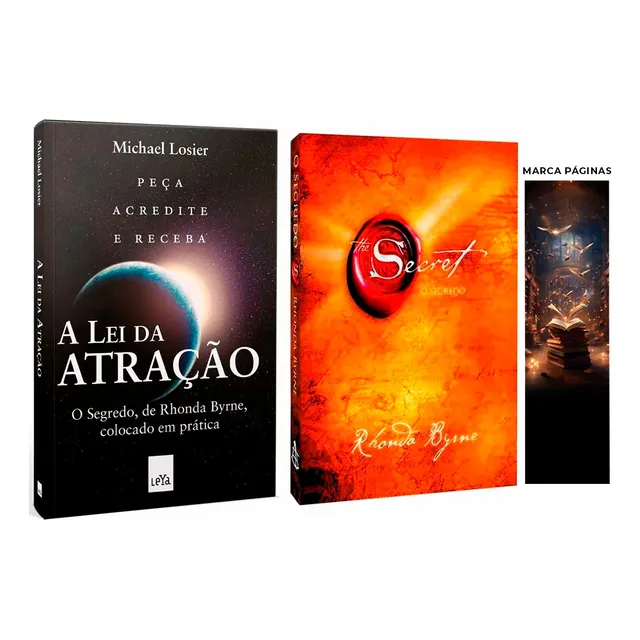 Kit Livros O Segredo, Rhonda Byrne + A Lei Da Atração,  Michael J. Losier