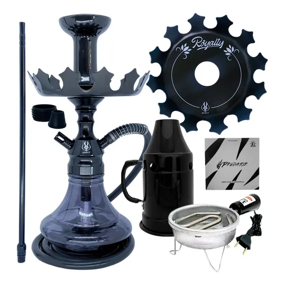 Narguile Anubis Completo Rosh Vaso Anti Chamas Barato 