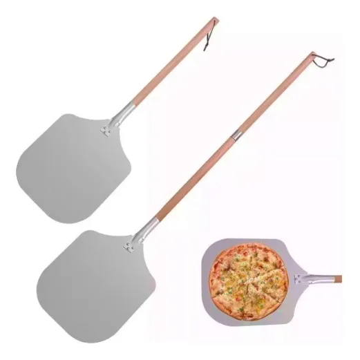 Pala Para Pizzas Y Panes En Aluminio Con Mango Desarmable