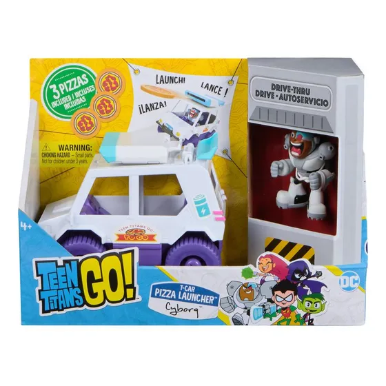 Teen Titans Go! T-car Pizza Launcher - Cyborg