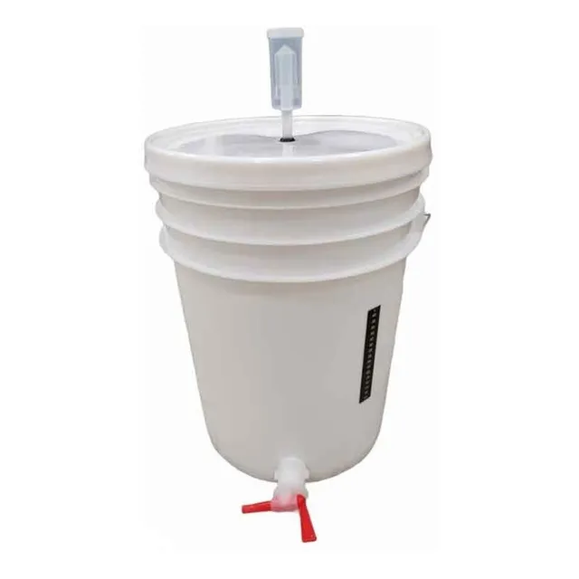 Fermentador Balde 20lt + Airlock + Termometro - El Cervecero