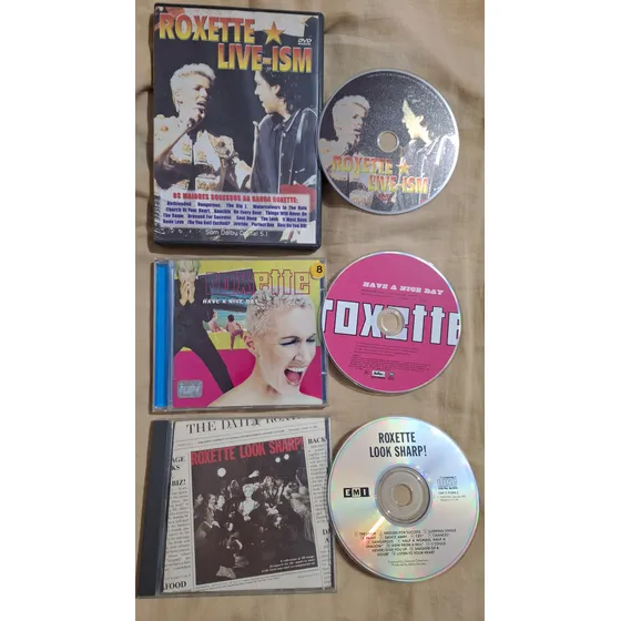 Dvd + Cd Roxette Live-ism (maiores Sucessos) Look Sharp! + 1