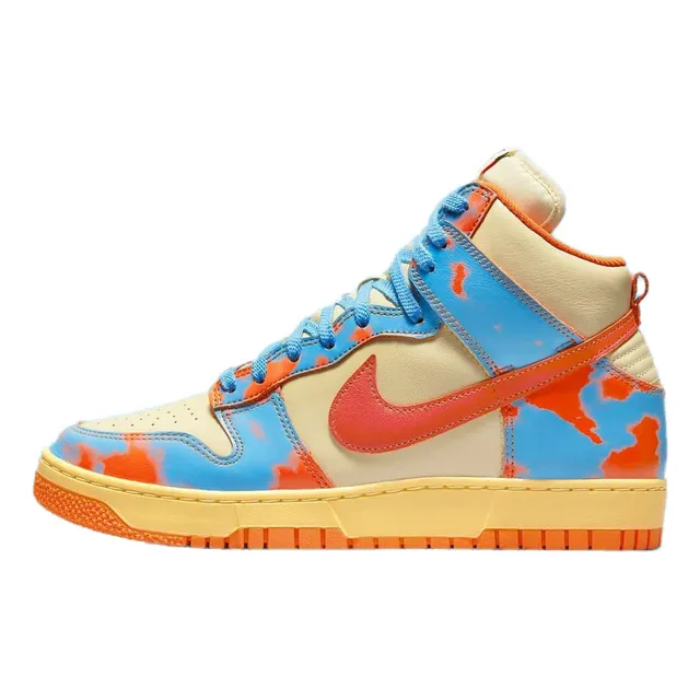 Nike Dunk Hi Sp Naranja Acid Wash Safety Team Or