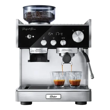 Cafetera Para Espresso Oster, Perfect Brew, Bvstem7400 Gris