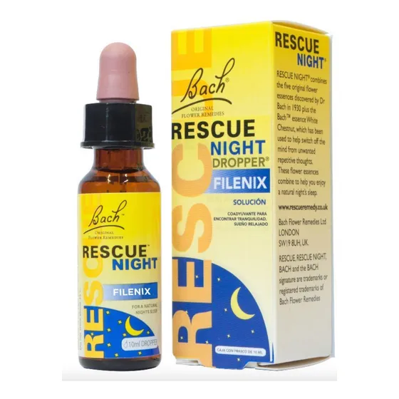 Flores Bach Rescue Remedy Noche Mejora Sueño Y Relajación