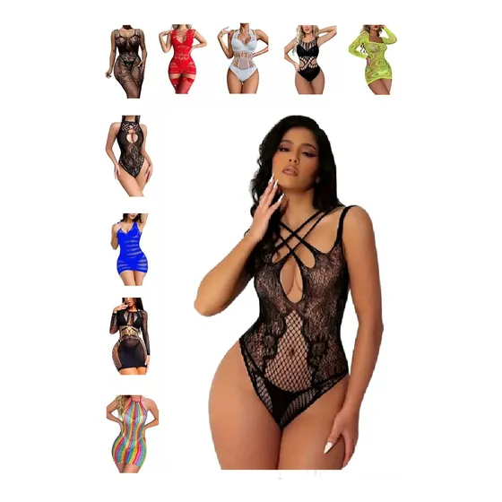 Vestido Enterizo Panty Bata Sexy Blusa Ropa Interior Brasier