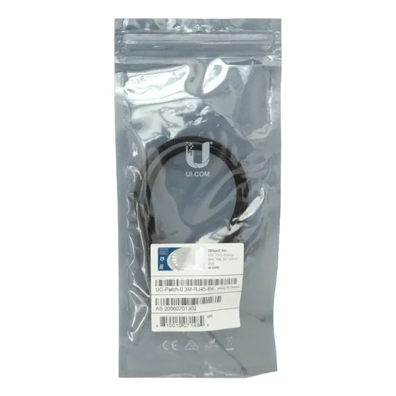 Ubiquiti Negro 30cm Cable Cat6 Rj45 0,3mt U-cable-patch-0.3m