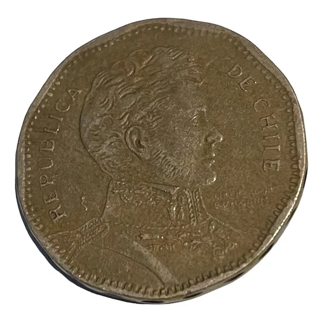 Moneda De 50 Pesos Falla Chiie 2008