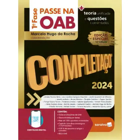 Passe Na Oab 1ª Fase Completaço - Teoria Unificada E Questões Comentadas - 2024