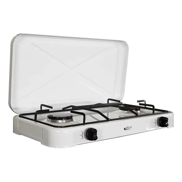 Cocina A Gas Gplus Gp-coc2h  2 Hornillas Con Tapa