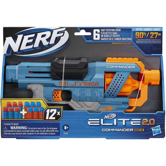 Nerf  Elite 2.0 Commander Rd-6 Con 12 Lanzadores