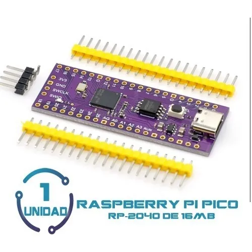 1 Unid Raspberry Pi Pico Rp-2040 De 16 Mb Mejor Que Arduino 