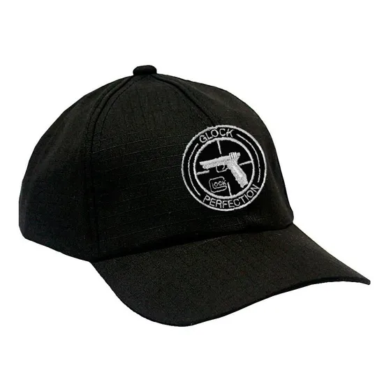 Boné Preto Rip Stop Bordado Glock - Atack