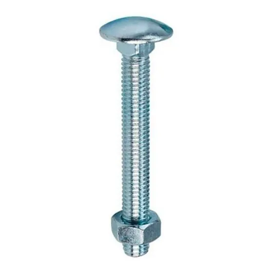 Parafuso Francês Zincado 5/16x1 + Porca 25pçs