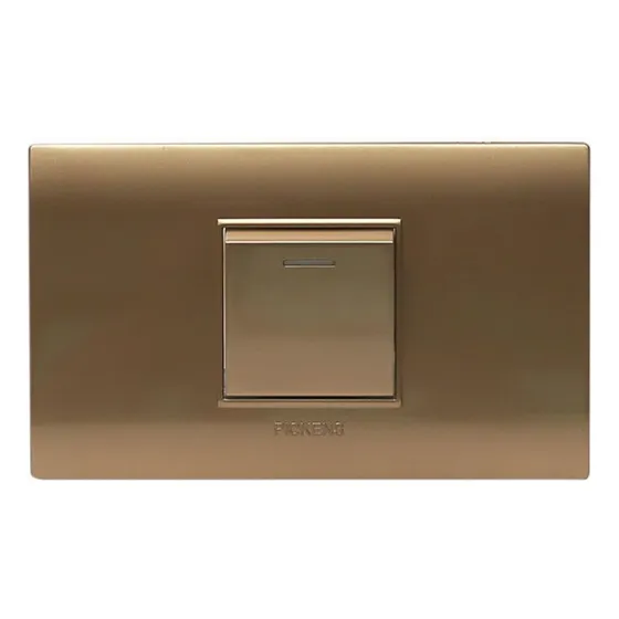Interruptor Sencillo Color Champagne