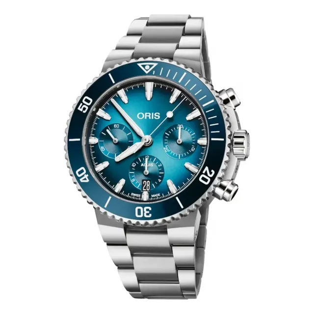 Reloj Oris Aquis Chronograph Correa Gris