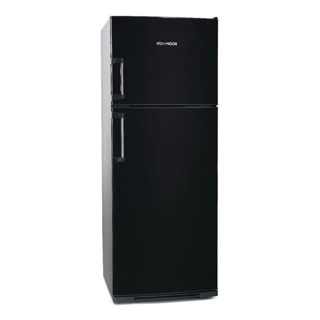 Heladera con freezer Koh-i-noor KDB-4394 color negro mate con capacidad de 413L 220V