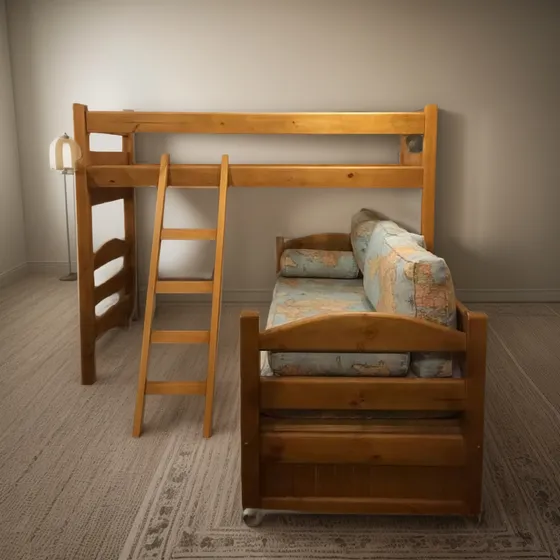 Tri Cama Cucheta, En  L  Cimarron Arte Y Deco