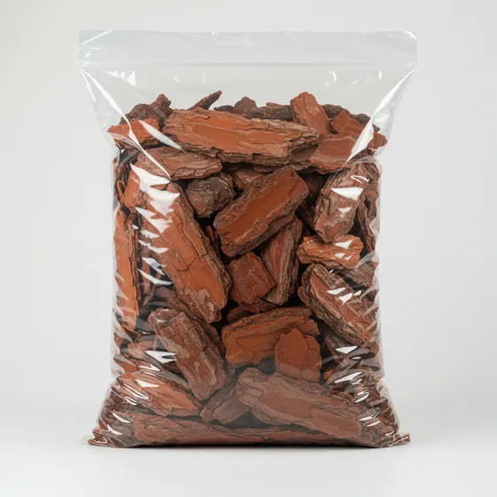 Casca De Pinus Polída Média 2,5kg Cascalho Natural